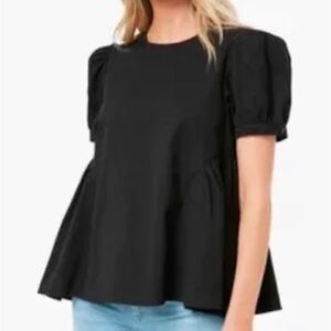 Pomander Place by Tuckernuck Black Julianna Bow Back Blouse